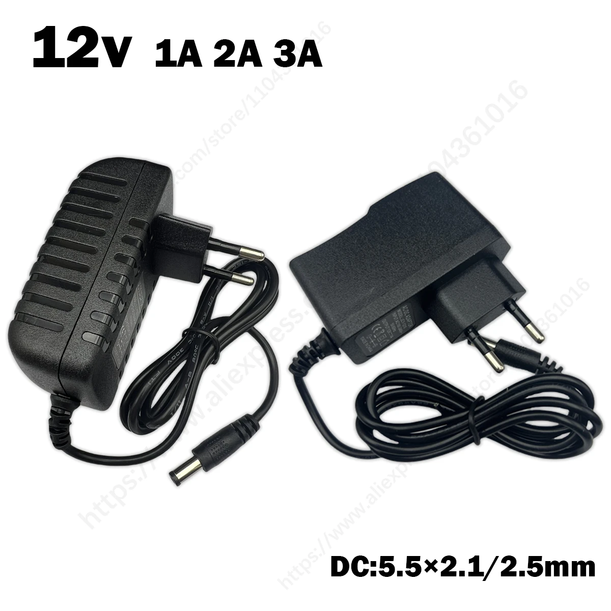 LEDストリップライト用電源アダプター,DC 12v,cctvカメラ,dvr充電器,DC 12v,1a,2a,3a