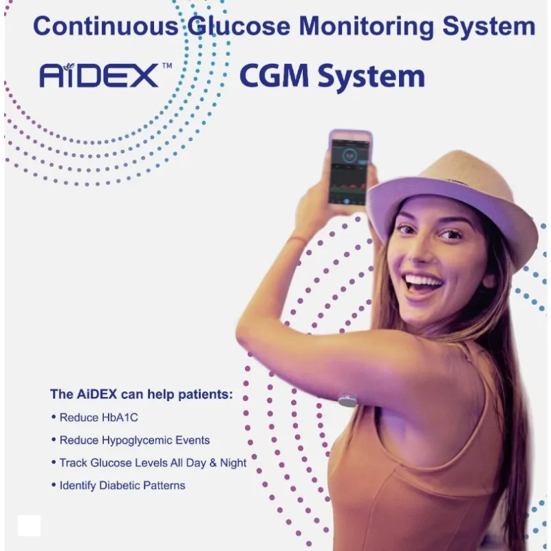 New Bluetooth Non-Invasive Glucose Constant Monitor Kit CGM Continuous Monitoring System Sensor