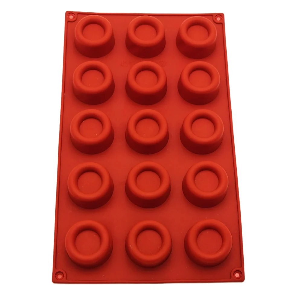 New Arrival 15 Hole Round Concavo Convex Shape Silicone Chocolate Mold DIY Jelly Pudding Handsoap Cake Mold Kitchen Baking Tools