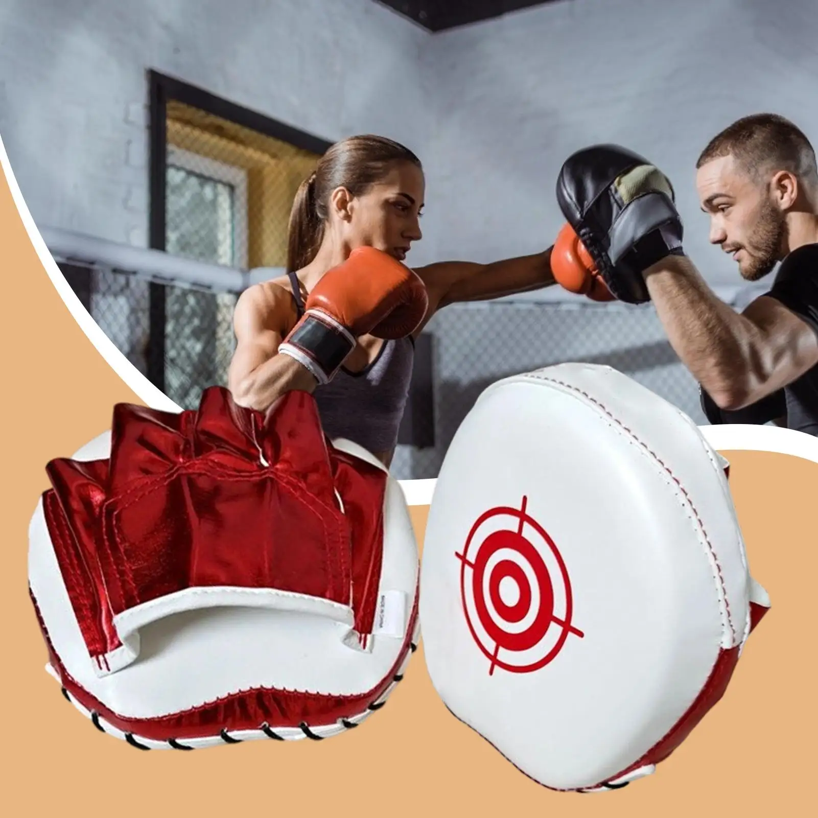 

2PCS Boxing Strike Pads, Muay Thai Hand Target Pads for Combat Sports Training, Fitnesscoaching & Home Workouts