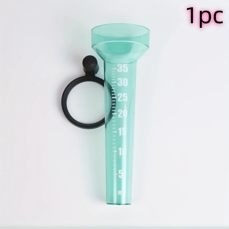 1Pc Portable Polypropylene Rain Gauge With Black Clip‑On Bracket 1‑100 Scale Rainfall Meter For Garden Balcony Farm Weather