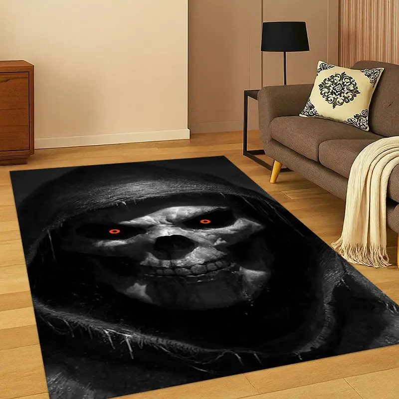 Ancient Egypt Death Anubis Pharaoh Cartoon Carpet Rug for Bedroom Living Room Sofa Playroom Doormat Home Decor,Area Rug Non-slip