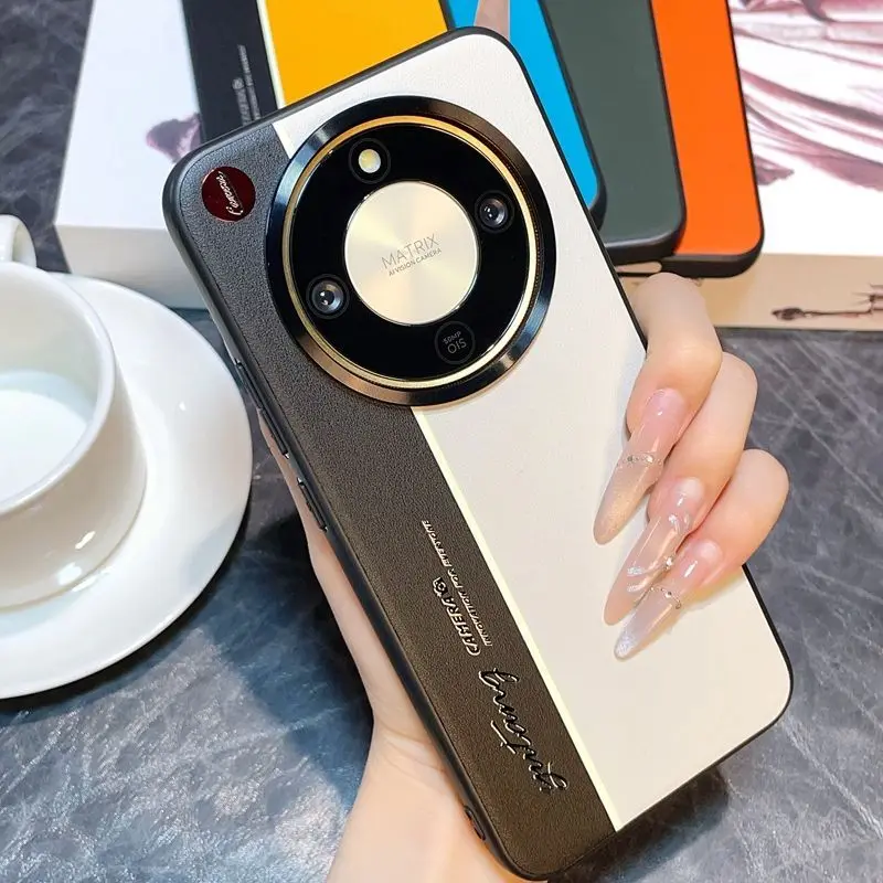 

For Honor Magic 8 Lite X9D X70 Case Fluorescent Color Patchwork Leather Cover For Honor Magic8 Lite Shockproof Bumper Funda