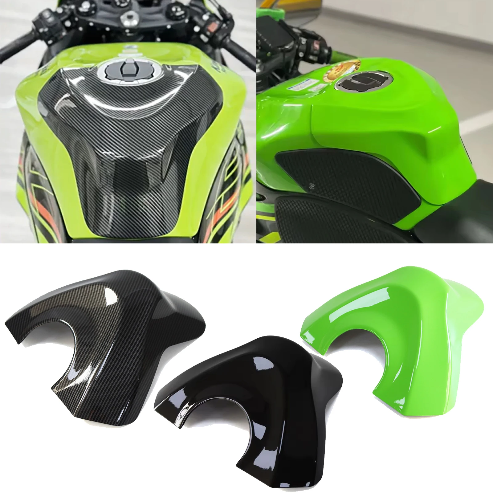 

Motorcycle For KAWASAKI Ninja ZX6R ZX-6R 2019-2025 Fuel Gasket Protector Fuel Gas Tank Cover Protector Fuel Cap Protective Shell