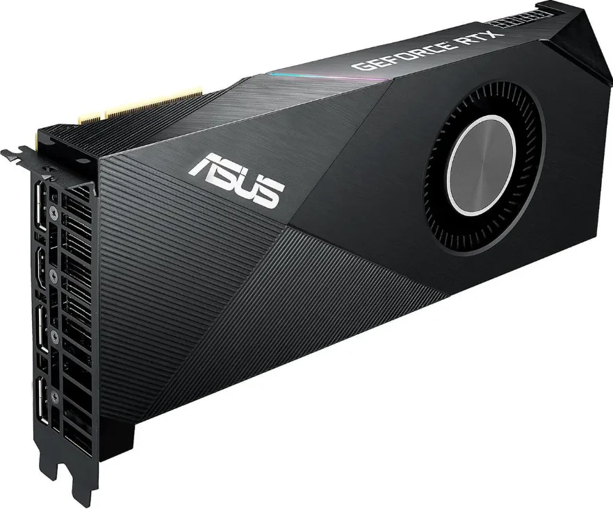 RTX 2080 SUPER 8GB GPU ASUS TURBO-RTX2080S-8G-EVO graphics card support 8GB GDDR6 256bit PCI-E 3.0 HDMI DP for Desktop PC view 3
