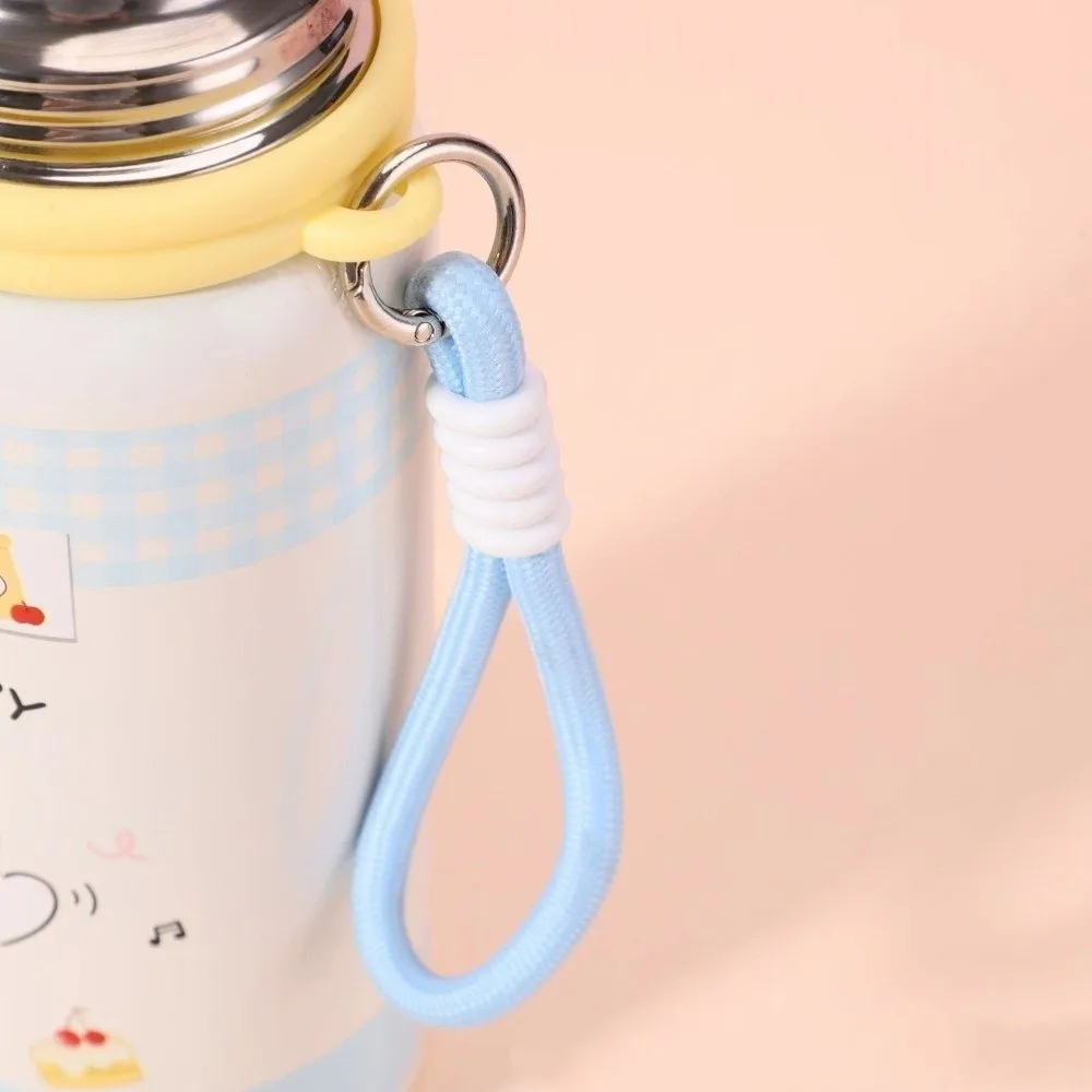 

600ML Cute Cartoon Thermal Cup Large Capacity Portable Insulated Thermal Cup Stainless Steel Fall Prevention Water Cup