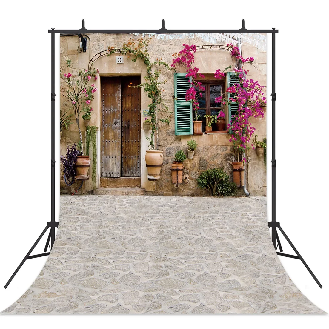 Old Rural House Backdrops Village Porch Yard Vine Door Spring Baby Photo Background Photography Backdrop Photocall Photo Studio