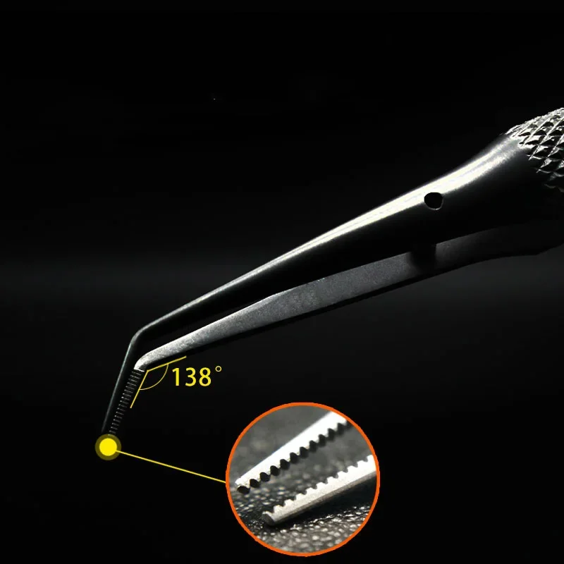 MECHANIK Superfine pęsety serii T TK-11/15 TC-11/15 precyzyjna pęseta ze stopu tytanu z cynowanej siatki stalowej do naprawy telefonu — zdjęcie 4