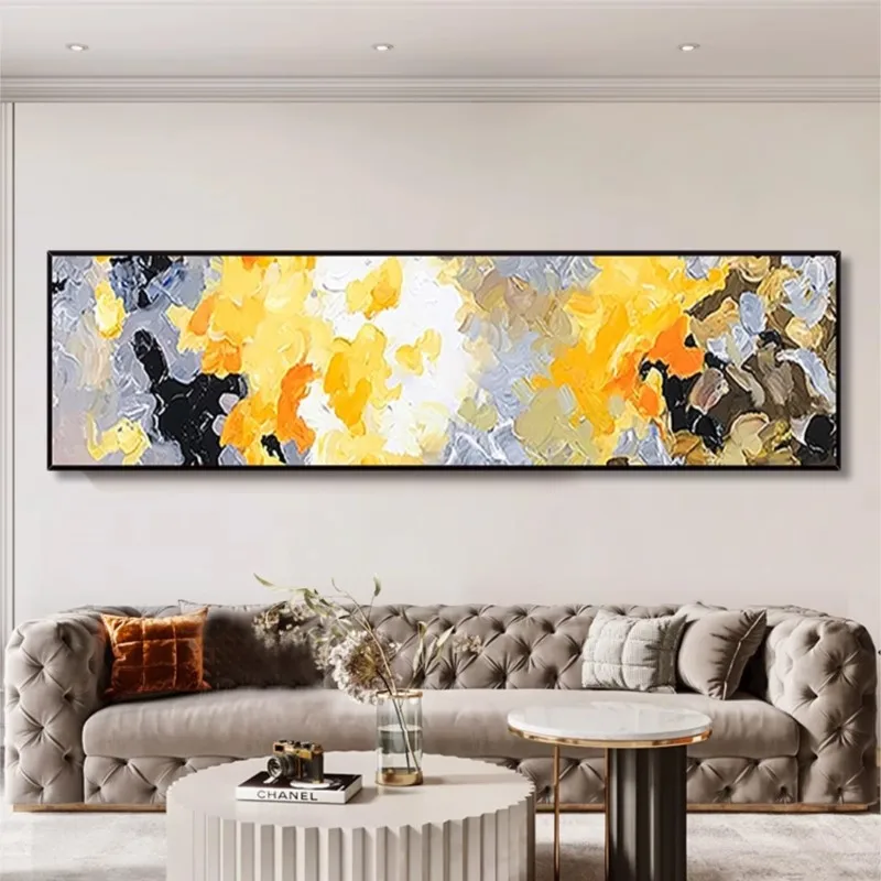 

Картина маслом, современная Минималистичная абстракция, художественный цвет, подвесная тумба для спальни, слегка Роскошная декоративная картина