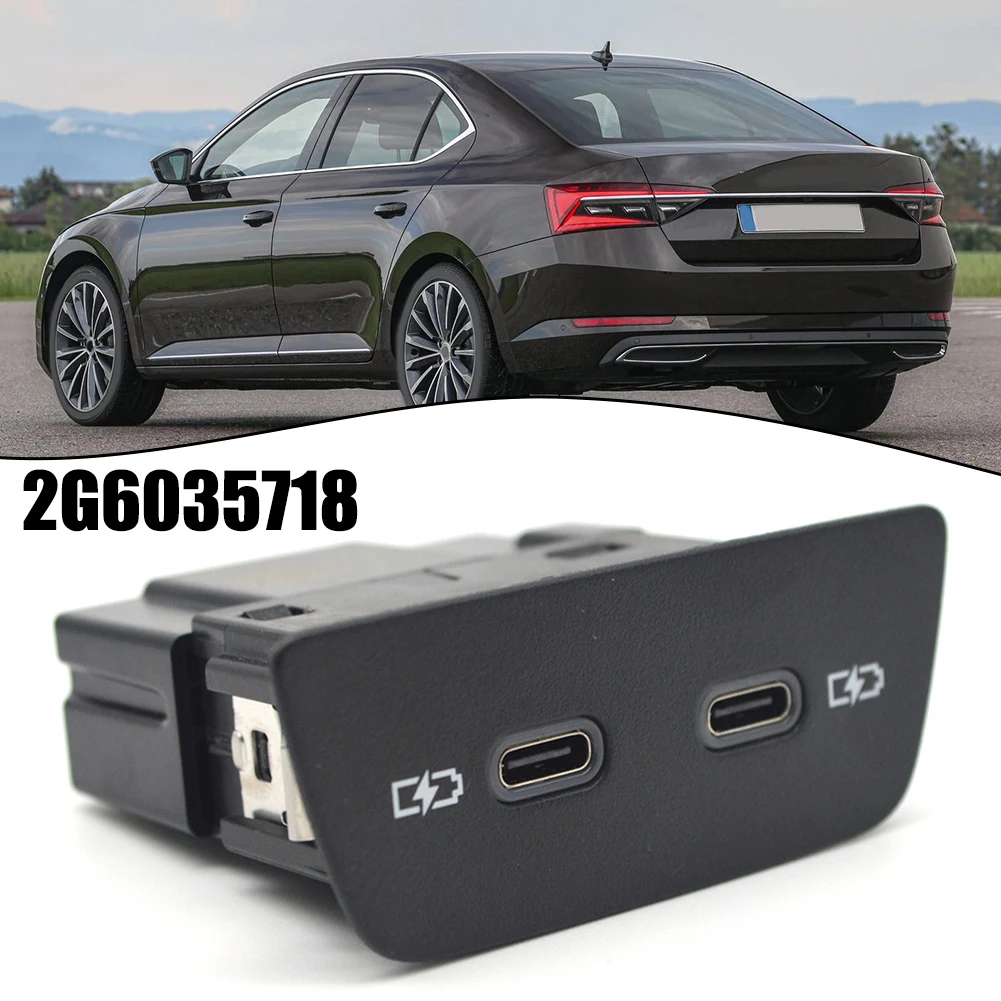 Charging Solution Black USB-C Charging Panel Charging Panel For Polo Car USB Charging Port Practical And Reliable