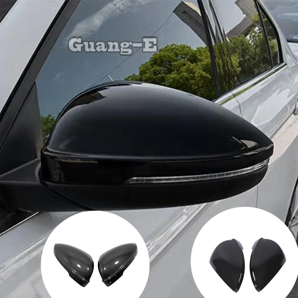 

Side Mirror Covers Rearview Sticker Caps Trim Car Accessories Decoration 2Pcs For Volkswagen VW Passat 2019 2020 2021 2022 2023