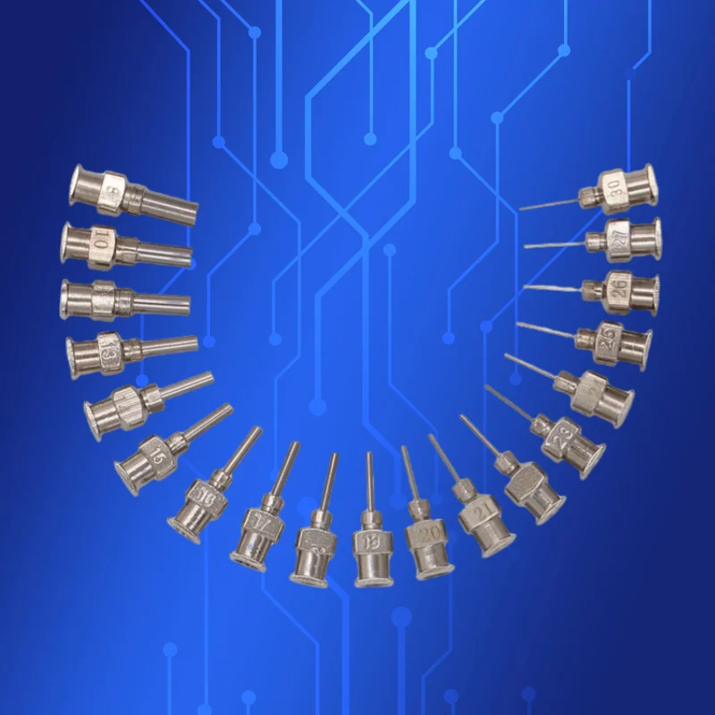 

Бесплатная доставка, прецизионный металлический тупый наконечник из нержавеющей стали, 12 шт., игла для дозирования жидкого клея, 1/4 дюйма