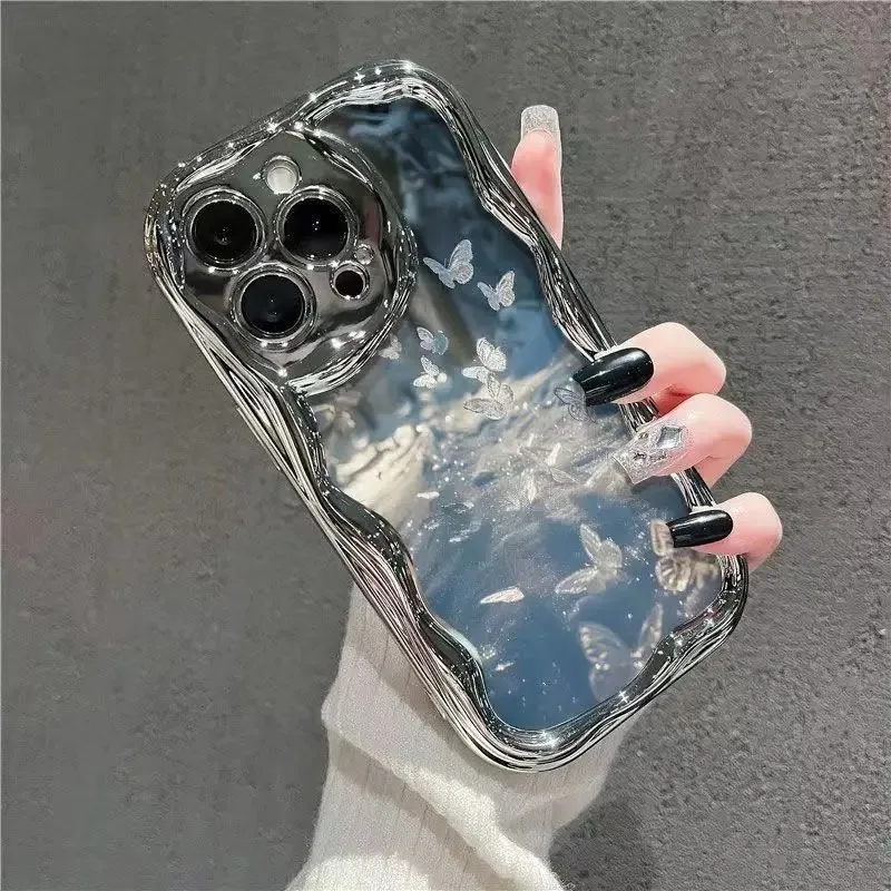 Ice Butterfly Phone Case For Samsung Galaxy S24 S23 Ultra S20 FE S21 S24 Plus A05 J7 J2 Prime G530 Soft Silicone Cover