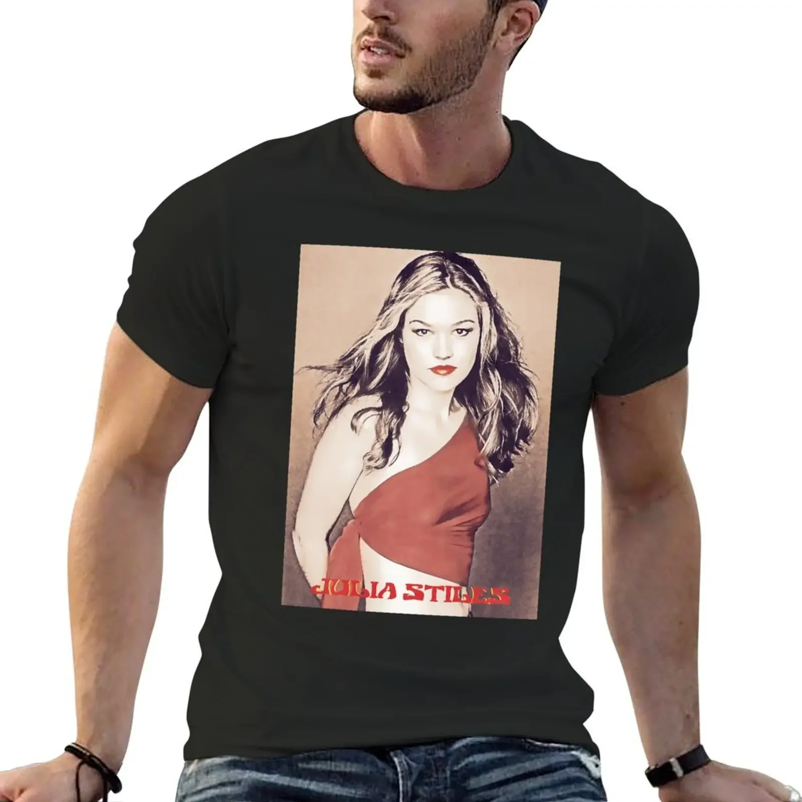

Cool Graphic Gifts Reward Julia Stiles Great Gift Vintage Photograp T-Shirt street wear kawaii clothes men clothes
