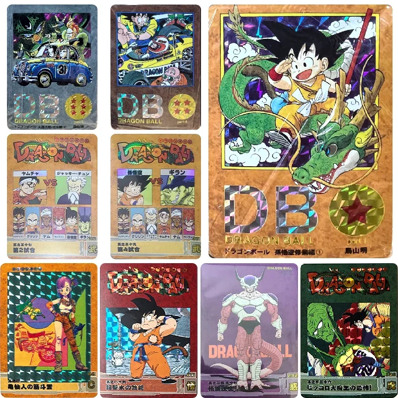 Dragon Ball Super Son Goku Bulma Krillin Frieza DIY Homemade Bronzing Game Toys Collection Card Christmas Birthday Gift