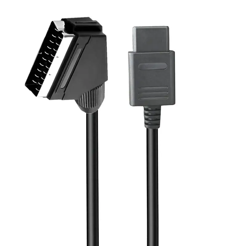 1.8m Tin Plated Copper Environmental Protection Scart American Standard Broom Wire NGC/N64/SFC/SNES/Super SCART RGB