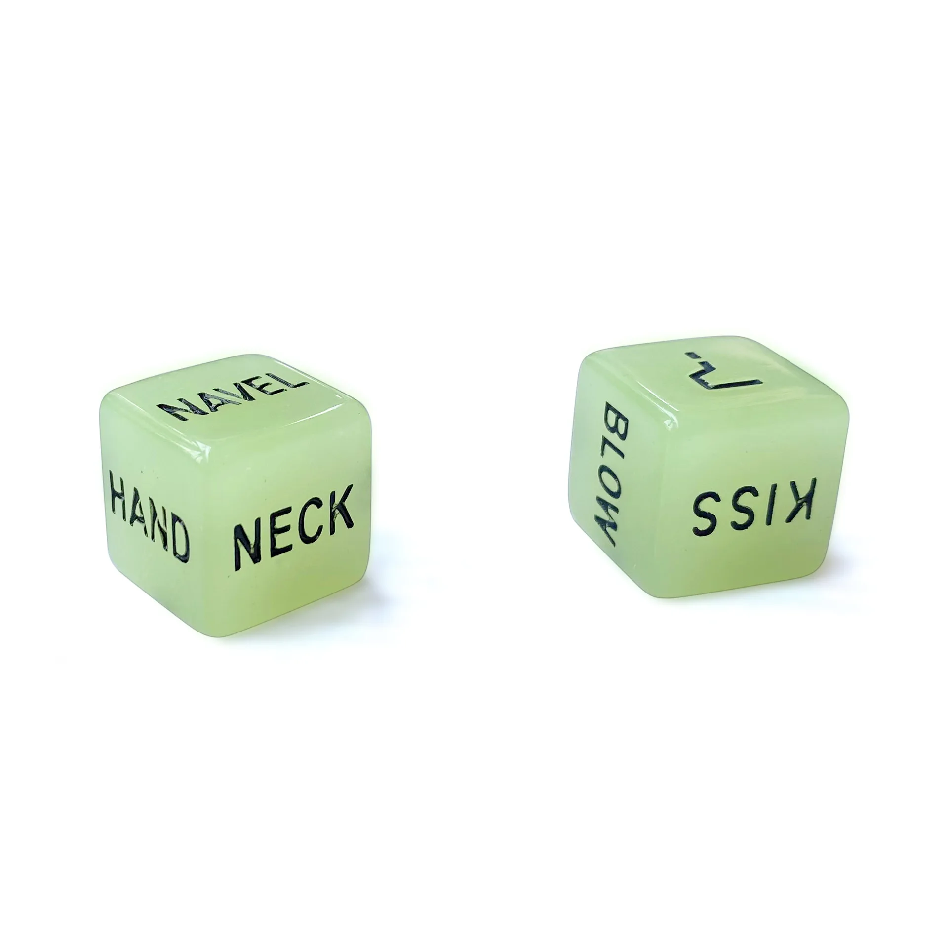 Luminous English dice couple game dice light up a pair of outfit luminous posture flirting creative dice