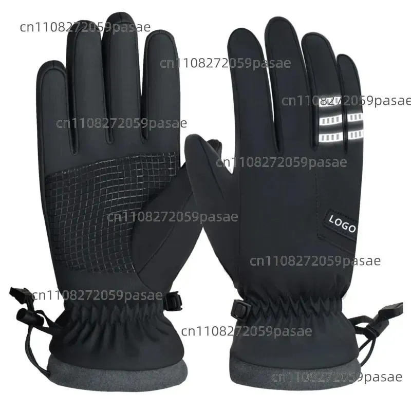 Winter Thermal Touchscreen Gloves for Men Women Outdoor Ski Riding Windproof Waterproof Piled Lining Cold Proof Gloves
