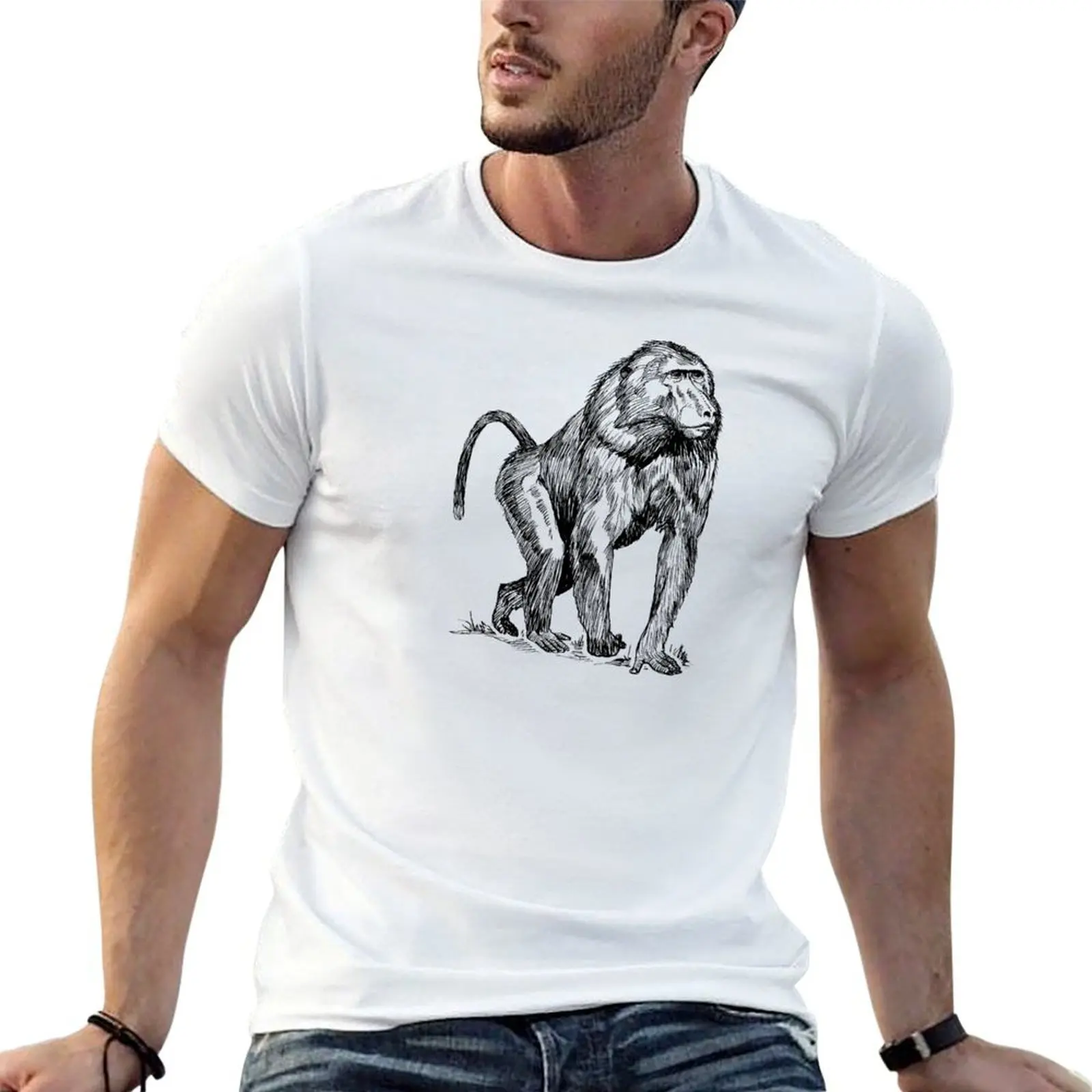 

Baboon T-Shirt cotton t shirt pack t shirts for man cotton funny T-Shirt