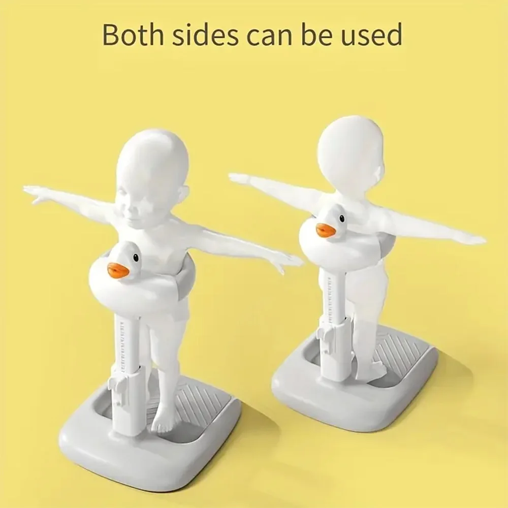 Puesto de ducha de pie ajustable, baño de bebé en forma de pato, antideslizante, duradero, Ideal para un soporte de tiempo de baño seguro y cómodo