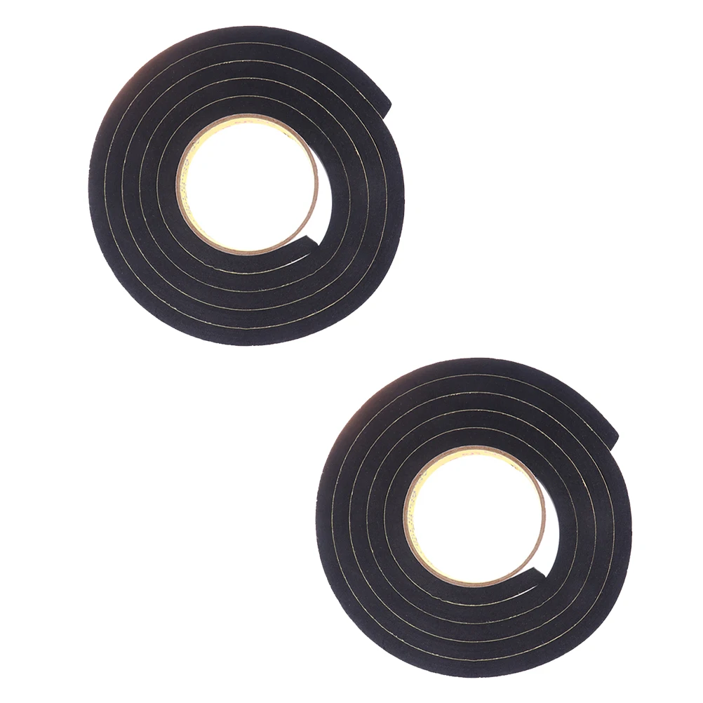 

2pcs 1 Roll Car Door Sealing Strip Sponge Tape Self-Adhesive Sound Insulation Rubber Seal Weatherstrip Scratch-Resistant Sealant