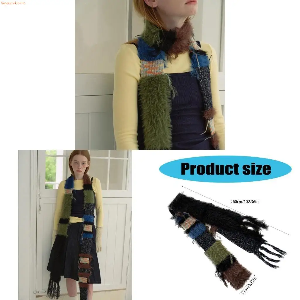 

Q5WE женский узкий шарф, тонкий колье, вязаный пояс, длинный шарф, сумка с ручкой, обертка