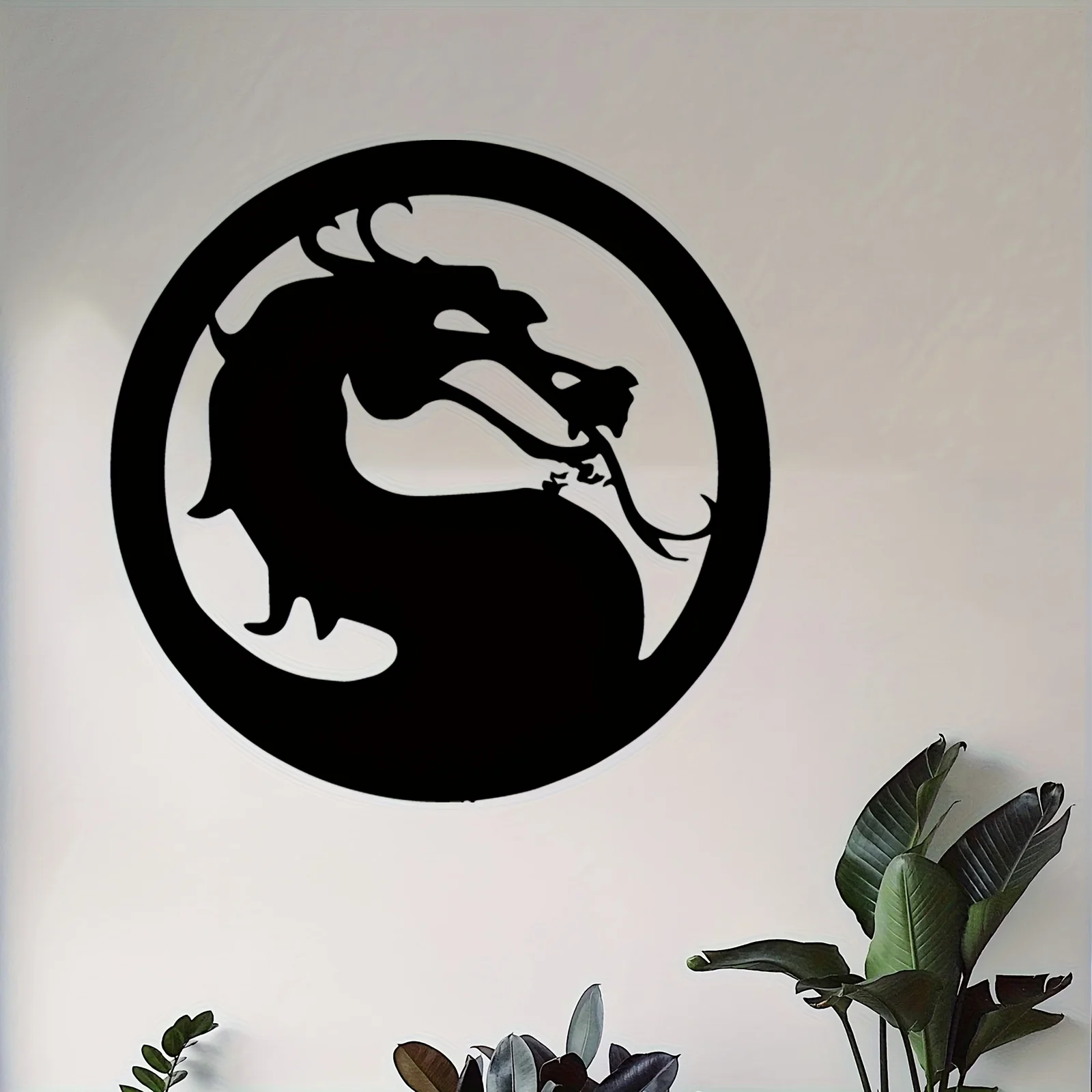 Oriental Dragon Iron Wall Art Rustproof Weatherproof Metal Decor For Indoor Outdoor Home Living Room Garden Fence