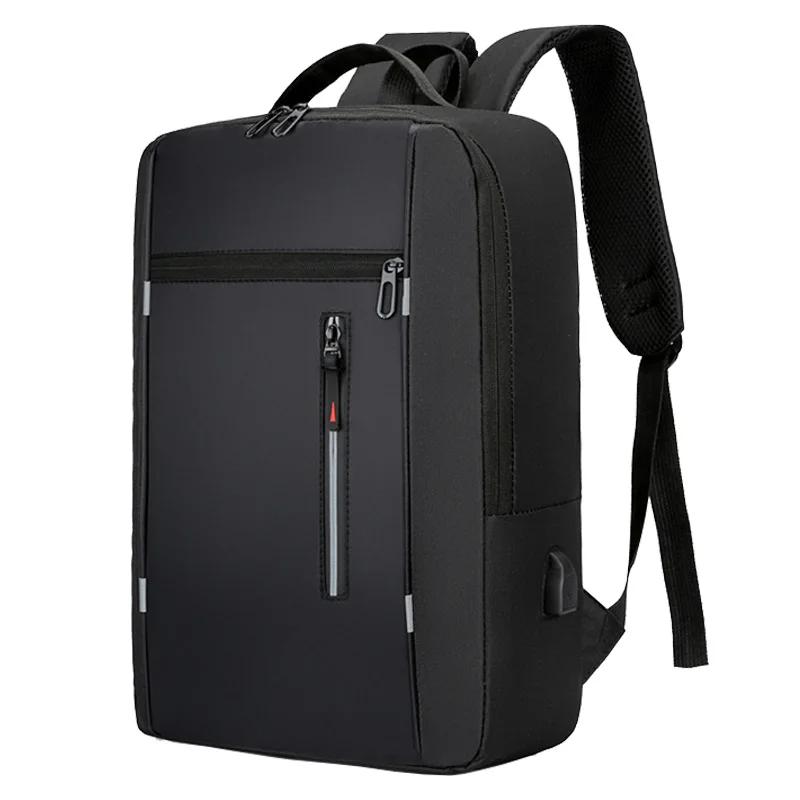 Men Waterproof Laptop Backpack USB Charging Port Large Capacity Business School Rucksack Anti‑theft Travel Work Backpack For Dai