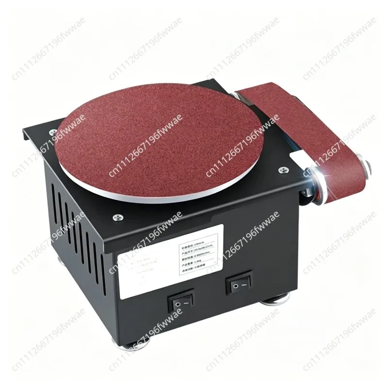 Mini Electric Belt Sander Benchtop Grinding Polishing Machine High Speed Sanding Disc Machine Knife Sharpener Blade Opener