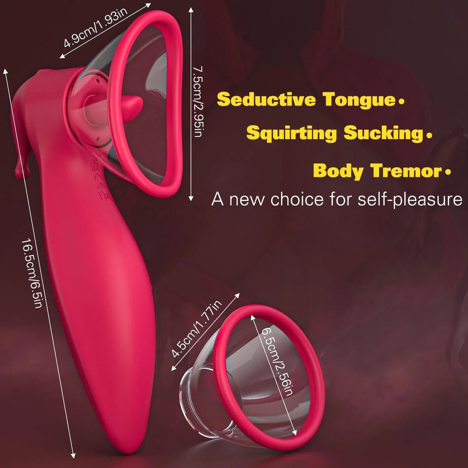 KUSHOR Powerful Sucking Vibrator for Women Tongue Licking Vibrating Clitoris Sucker Vibrator Nipple Stimulator Adults Sex Toy - Image 5