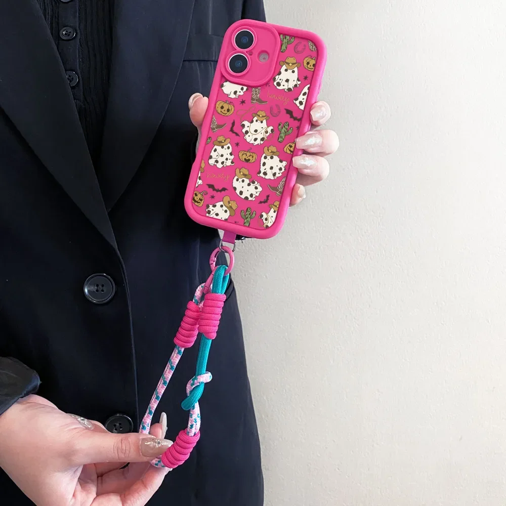 Ypm5Crossbody الحبل طويل RopeCase ل Xiaomi Poco F7 X7 M7 X6 F6 M6 F5 X5 X3 Pro C65 C75 C71 هالوين المعصم سلسلة غطاء الهاتف