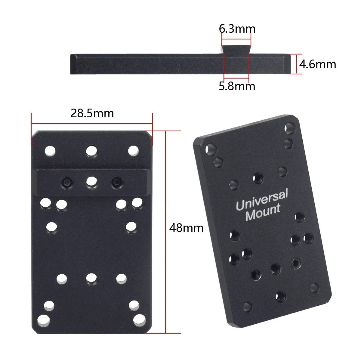 Universal Glock Rear Sight Mount Plate Base For RMR SRO Red Dot Sight Glock 17 18 19 Scope Mount Pistol Accessories