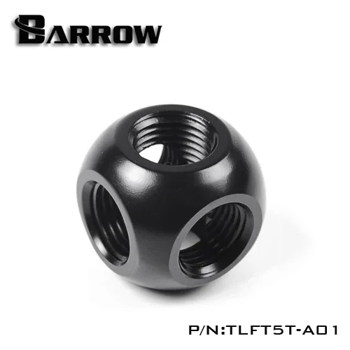 

Barrow TLFT5T-A01 G1 / 4 "X5, черный, белый, серебристый, золотой, 5-полосный кубический адаптер для сиденья с водяным охлаждением, компьютерные аксессуары