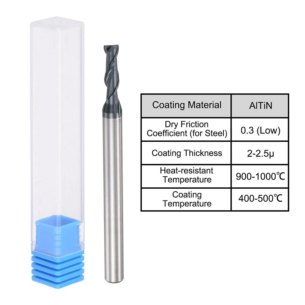 1個 50mm角フライス盤カッター 直径3mm シャンク4mm HRC45 超硬 アルチタンコーティング 2枚刃 木工用 大工道具