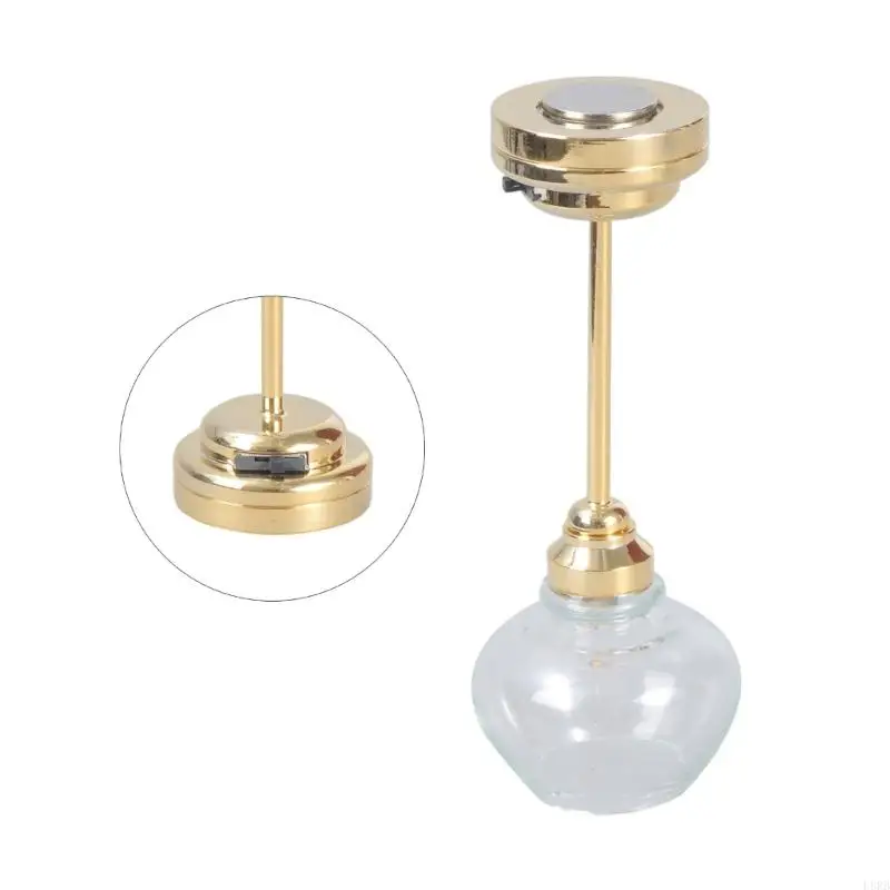 

1:12 Dollhouses Living Room Ceiling Chandelier Kid LED Ceiling Lamp Toy Furniture House Ceiling Lamp Furniture L8RB