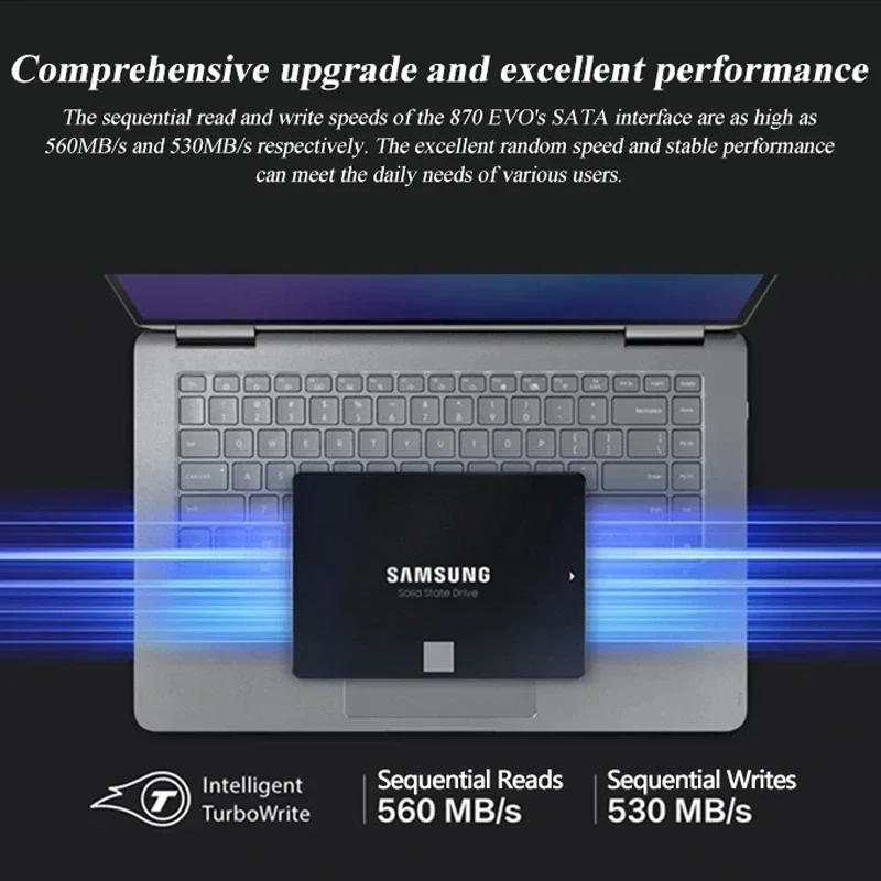 SAMSUNG 870 EVO SSD Оригинальный внутренний твердотельный диск HDD Жесткий диск V-NAND 3 бита MLC SATA3 2,5-дюймовый ноутбук Настольный компьютер disco София