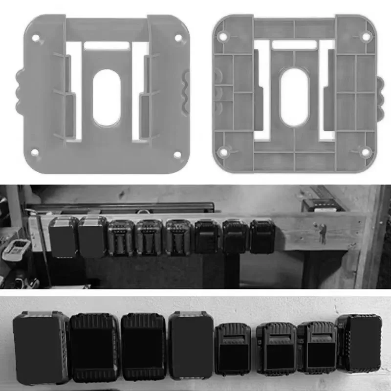 1/2/5PCS Battery Holder Storage Rack for Dewalt 18V 20V Li-ion Battery DCB203 DCB205,Wall Mount Battery Dock for Workbench