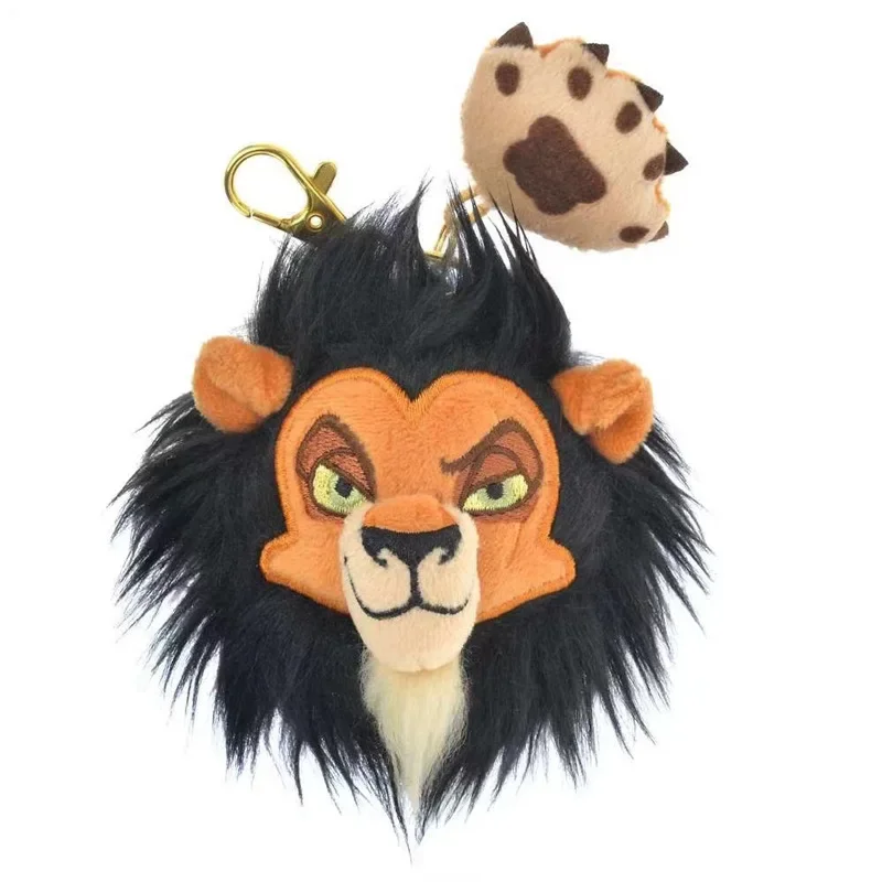 Disney Creative Cartoon Scar Nick Marie (Kitten) Lucifer Plush Toy Student Backpack Pendant Keychain Christmas Birthday Gift