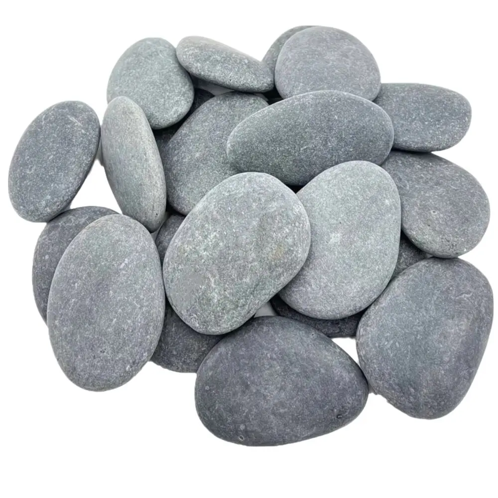 Smooth Painting Rocks Non-Porous Grayish-Black Tones Natural River Rocks 7-10Cm Colored Drawing Hand-Painted Stones Garden Decor