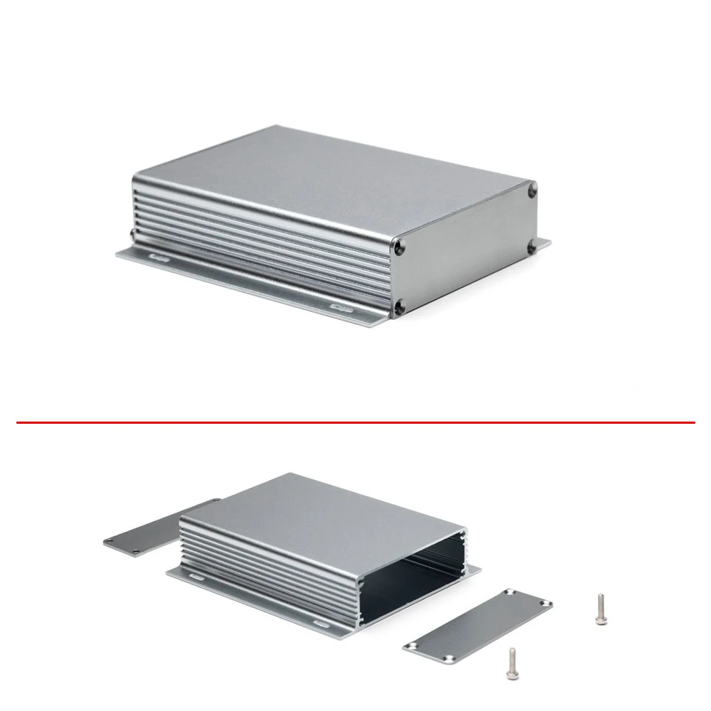 Probador de carcasa de Proyecto de aluminio, caja de extrusión de disipador térmico, carcasa Universal, caja electrónica para placa de circuito PCB