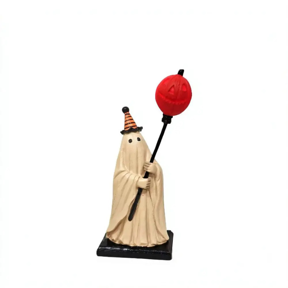 Creative Halloween Pumpkin Ghost Decor Resin Figurine Party Atmosphere Props For Home Business Doorway Festive Layout