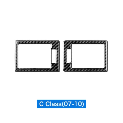 

Solid Color Carbon Fiber Center Console Side Vent Frame For Mercedes Benz C Class W204 2007-2010 Real Sticker Trim Interior