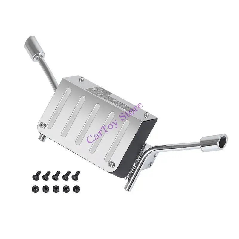 634F 1/10 RC 크롤러 트럭 K5 용 탱크 배기관 용 금속 연료 꼬리 블레이저 트리