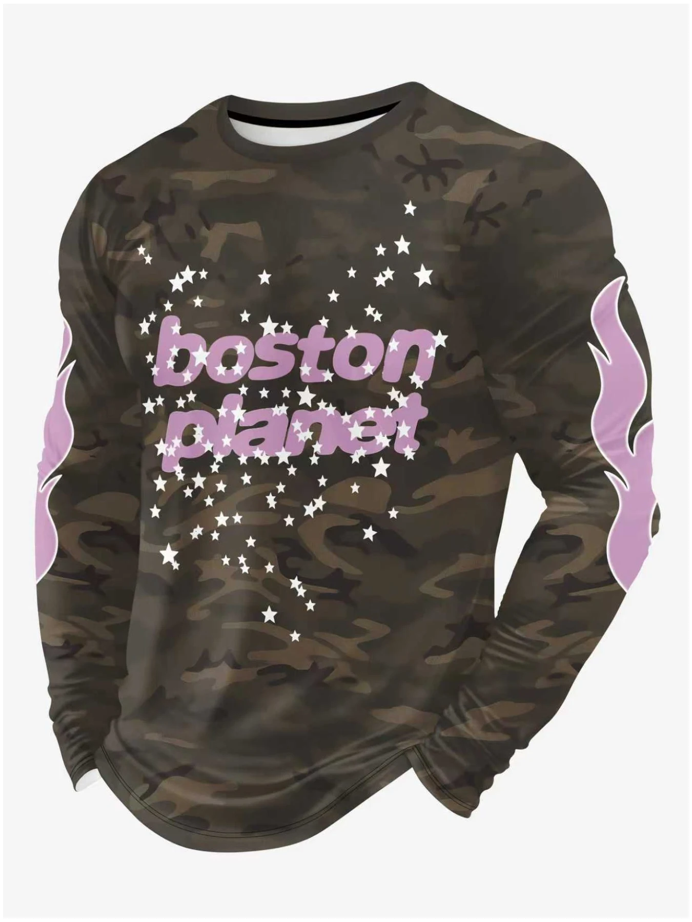 

Men's Long Sleeve T-shirt 3d Camouflage Print T-Shirts Men Women Fashion Fitness Tops Tees Outdoor Top Camo Clothing