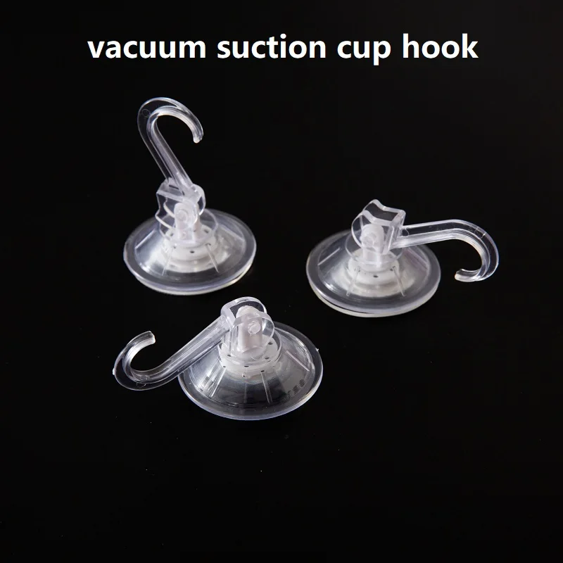 Suction Cups Hooks Shower Suction Hook Vacuum Suction Cup with Hook Removable Reusable Bathroom Sucker Hook for Window 5 Pcs