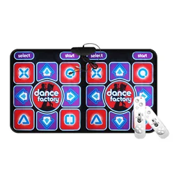 Double Dancing Mat Double User Wired Dance Mat Game Non-Slip With 2 Remote Controller Multi-Function Home Game Mat For PC TV