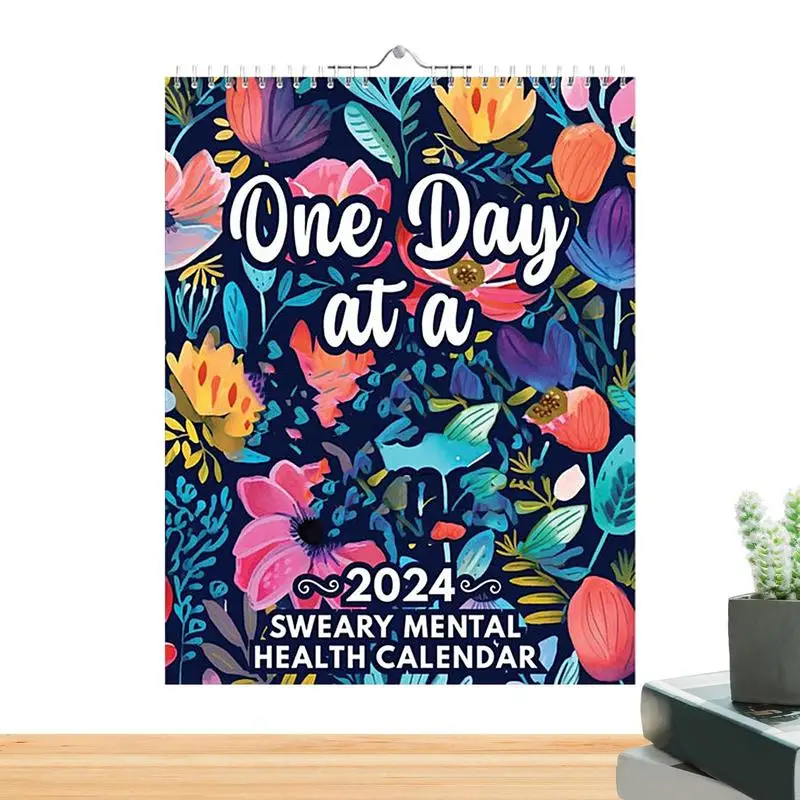 

2024 Sweary Wall Calendar Mental Health Inspiring Calendar 2024 Monthly Weekly Daily Planner Swear Planner 2024 For Home