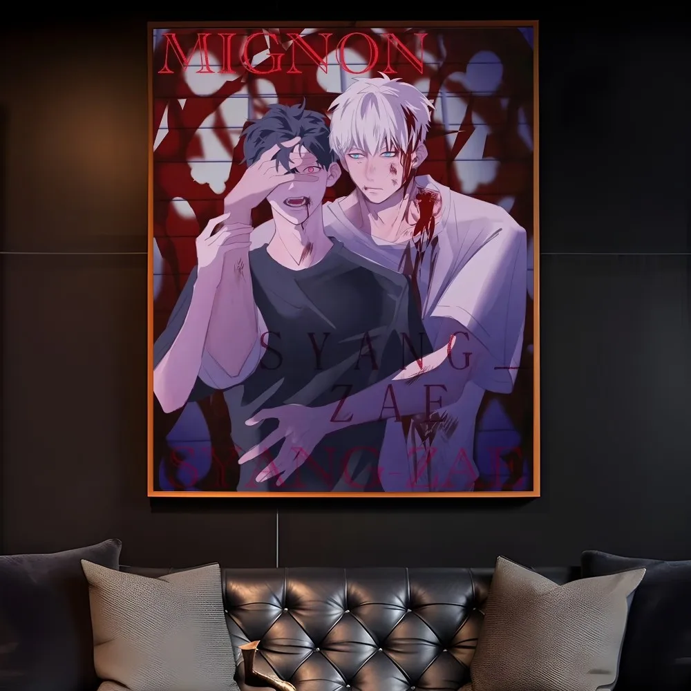 1PC Anime MIGNON Poster Home Living Room Wall Art Garage Room Decor Gift