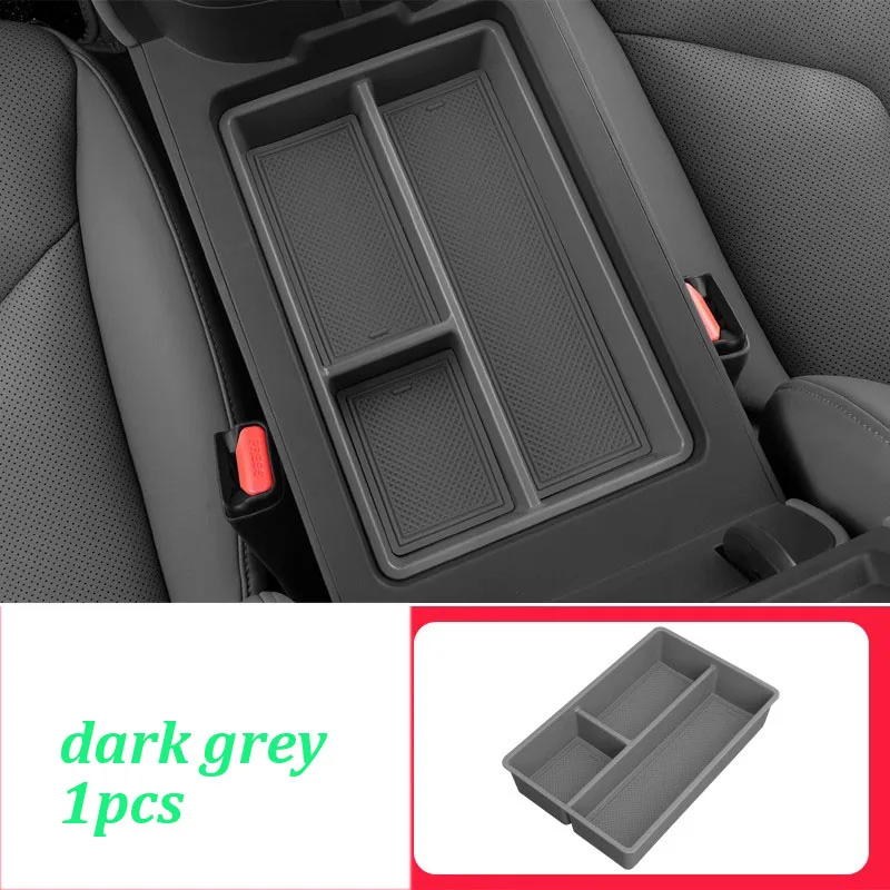 for XPENG Xiaopeng G7 2025 Car Armrest ABS Storage Box Central Console Silicone Pad Stowing Storage Box Interior Accessories