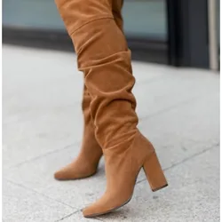 Lady Boots Sexy Thigh High Heels High Sexy Boots-Women Autumn Shoes  Luxury Designer Winter Footwear Over-the-Knee Stiletto 2025